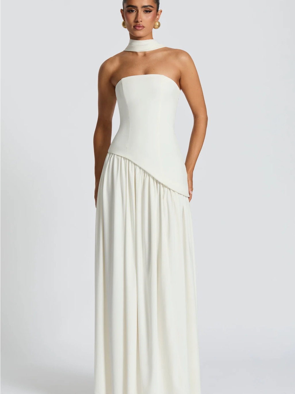 Babyboo Ivory Maliyah Maxi Dress & Scarf